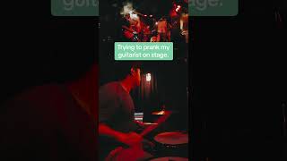 Drummer fakes out guitarist but… #poprock #poppunk #drummer #drummerpranks