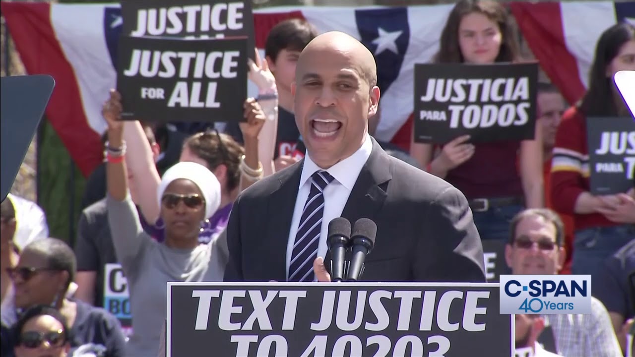 Cory Booker Presidential Campaign Announcement  (C-SPAN) - YouTube