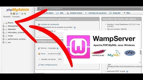 CREAR FACIL Y RAPIDO UNA BASE DE DATOS, TABLAS, USUARIOS EN PHPMYADMIN EN WAMPSERVER.