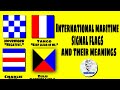 International maritime signal flags and their meaning | nautical alphabet flags | maritime flags