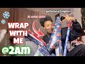 I STAYED UP TILL 5AM WRAPPING GIFTS (wrap with me) | Vlogmas Day 12