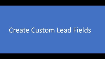 How to Create a Custom Lead Field
