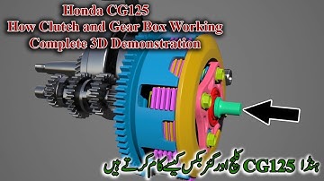 How clutch and Transmission work in Honda CG 125 | How motorcycles work