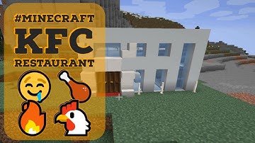 EP-1 #Restaurant #HowTo  Minecraft Tutorial: How To Make A KFC (Restaurant) 👌 2020 - Part 1 🤤🍗 🔥🐔