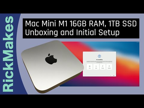 Mac Mini M1 16GB RAM, 1TB SSD Unboxing and Initial Setup 