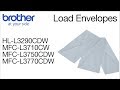 Loading envelopes into the Brother MFCL3770CDW or HLL3290CDW