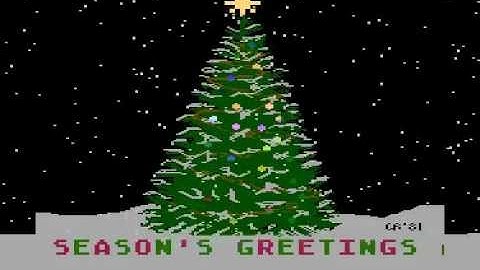 merry christmas demo for Atari 8-bit