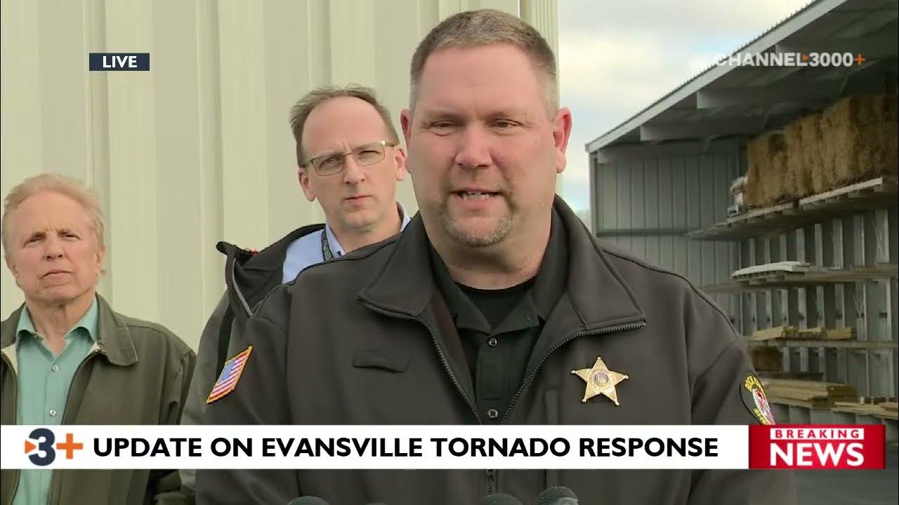 LIVE Officials give update on Evansville tornado response YouTube