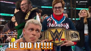 CODY RHODES FINISHES HIS STORY!!!!!//REACTION!!!! WRESTLEMANIAXL @WWE #wrestlemaniaxl