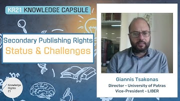 Secondary publishing rights: status & challenges – Giannis Tsakonas