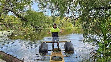 Building a floating walkway