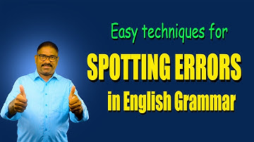spotting errors 2  in telugu /spotting errors tricks / English spotting errors exercise topic/errors