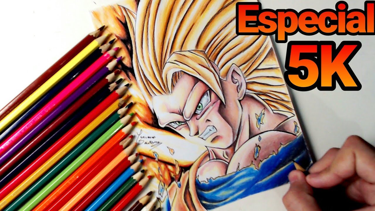 como desenhar o goku super sayajin 3｜Pesquisa do TikTok