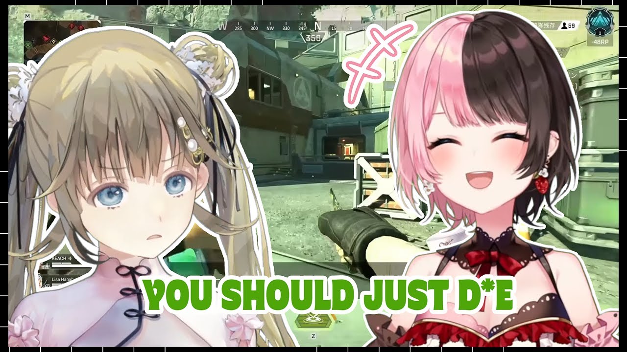 Hinano Just can't Stop Laughing at Lisa and Vodoka【VSPO CLIP/SUB ID/SUB EN (CC)】