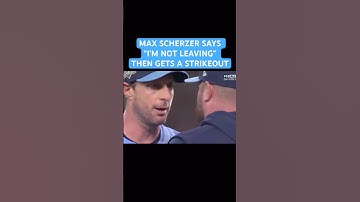 MAX SCHERZER SAYS “I’M NOT LEAVING” IN HIS OWN WAY