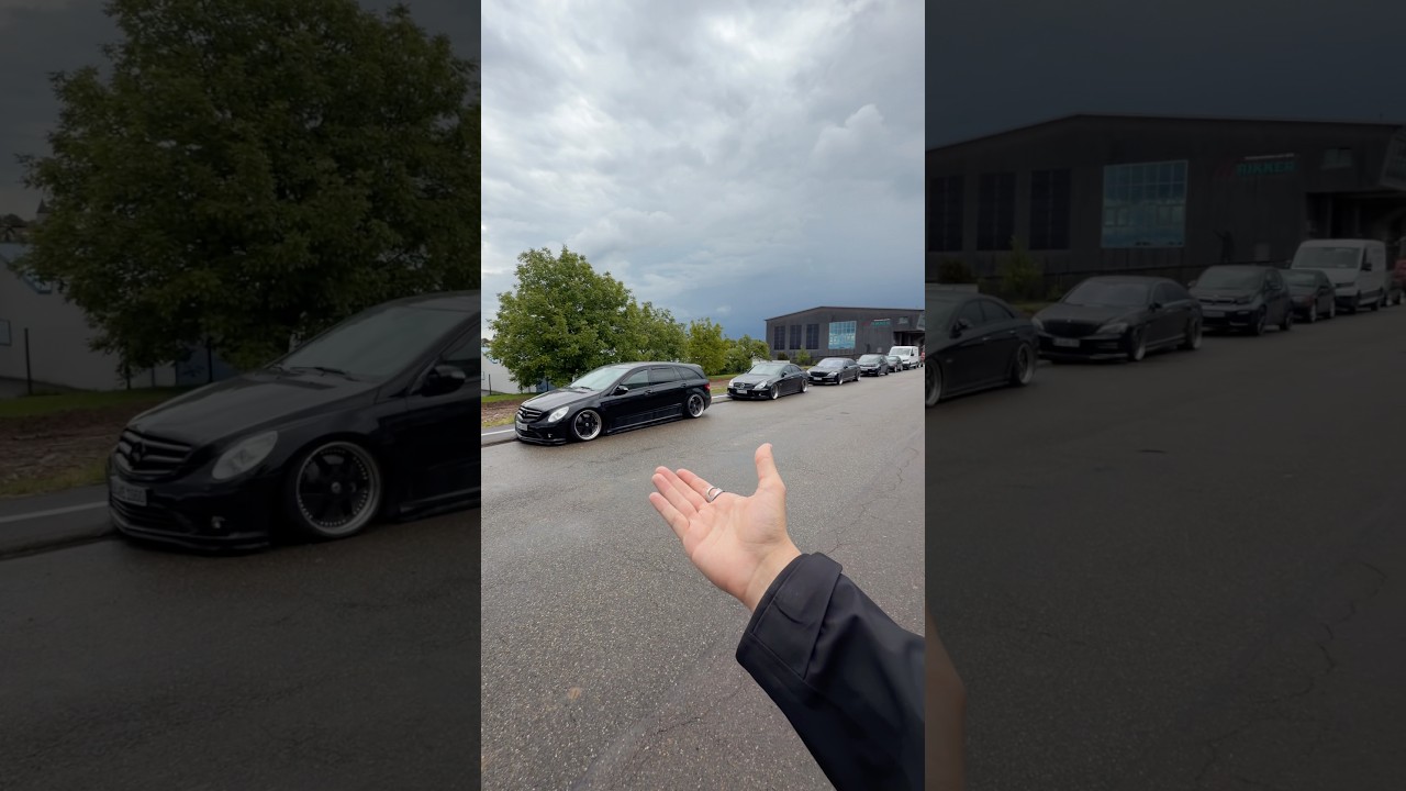 I found a car collection parked on a street