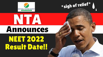 THANK GOD- NTA FINALLY Announces NEET 2022 Result Date: List of Bonus Questions in Video Description