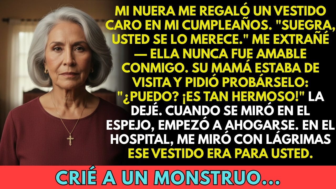 Mi nuera me regaló un vestido carísimo en mi cumpleaños. Su mamá se lo probó y acabó en el hospital…