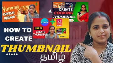 How to create thumbnail for YouTube video in tamil |canva|#thumbnails