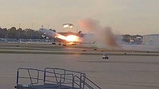 Incidente Aereo, Il Motore Si Stacca Durante Il Decollo 14 Morti