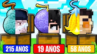 ESCOLHA seu PERSONAGEM de ONE PIECE pela IDADE e BATALHE no MINECRAFT