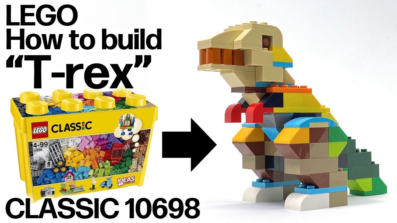 Lego 恐竜の作り方 Classicのみで作るt Rex How To Build Dinosaurs Youtube