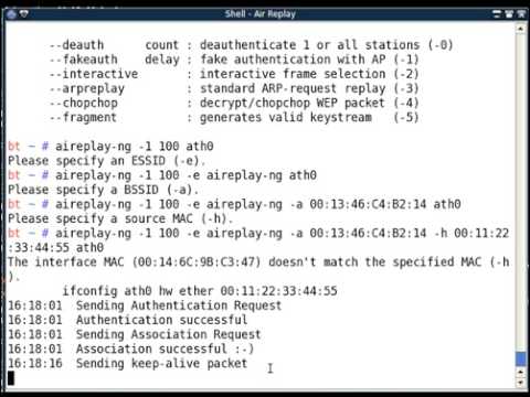 SecurityTube.Net : AireplayNG (Part 4)