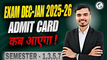 DU SOL Admit Card कब आएगा? | Dec–Jan Exam 2025-26 Big Update | 1st,3rd,5th,7th Semester 