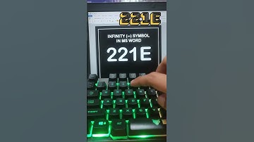 "Infinity (∞) Symbol in MS Word – Easy Tricks & Shortcuts!" #short #tricks #shorts computer #cmd