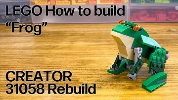 レゴ　カエルの作り方　クリエイター 31058組替え　LEGO How to build frog CREATOR 動物