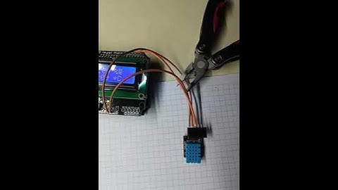ARDUINO UNO DHT11 temperature and humidity display