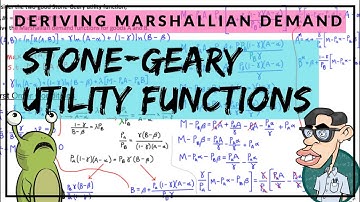 Deriving Marshallian Demand from Stone-Geary (Klein-Rubin) Utility Function