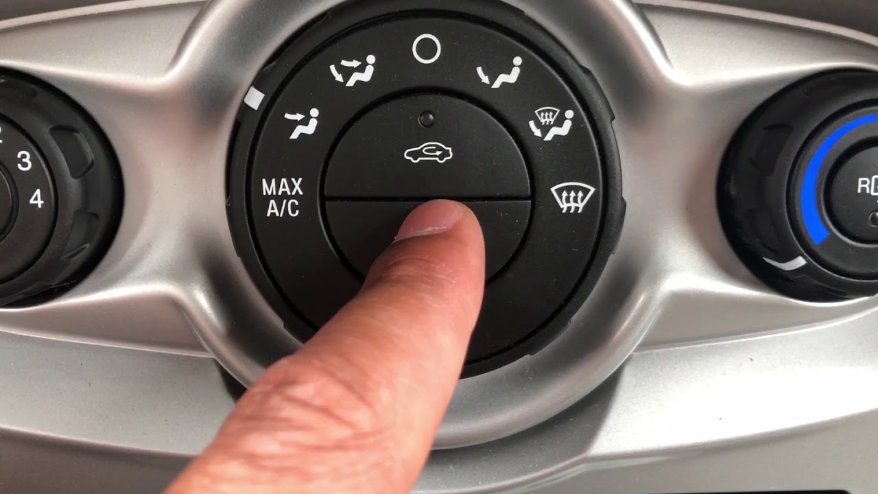 FORD FIESTA- Heating and cooling system controls – how to operate - YouTube