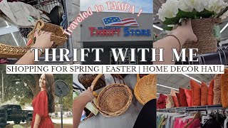 Shopping for home decor ! Thrift with me for spring ! MASSIVE THRIFT STORE IN TAMPA