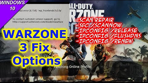 Montage Overview Of 3 "Go-To" Warzone Fix Options To Try When Having Trouble Loading Into Game.