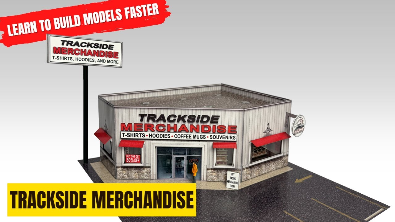 1/64 Scale Photo Real Trackside Merchandise Diorama Model Building
