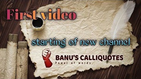 First video on my channel 😍/ Happy World Calligraphy Day