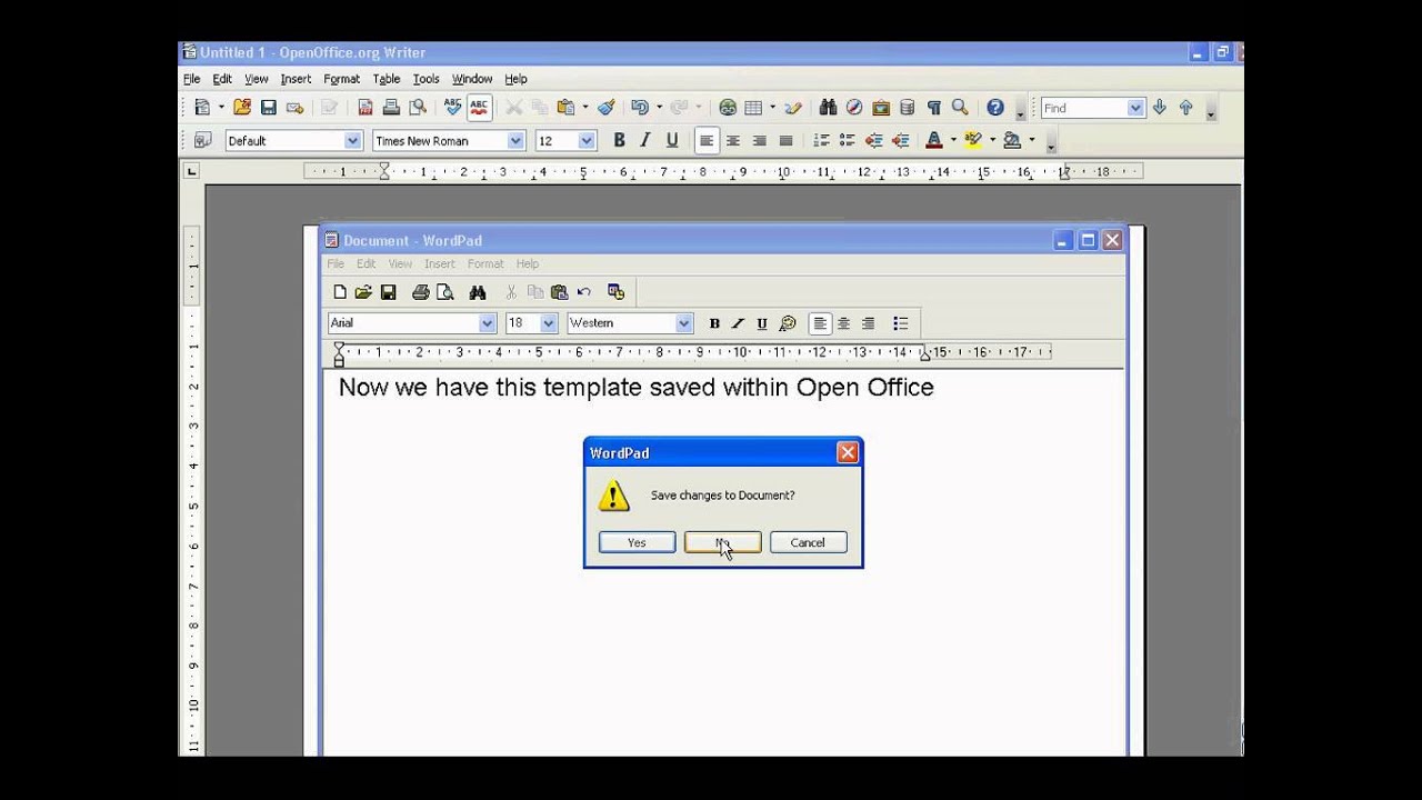 Open Office How To Create Templates Youtube