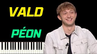 VALD - PÉON FEAT. ORELSAN | PIANO TUTORIEL