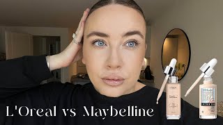 L'OREAL VS MAYBELLINE SKIN TINT REVIEW | review and wear test | maxine lee harris