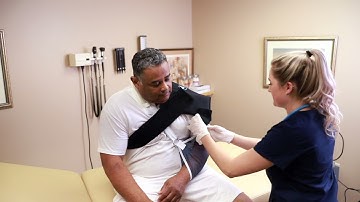 SMI Shoulder Wrap Nurse Application