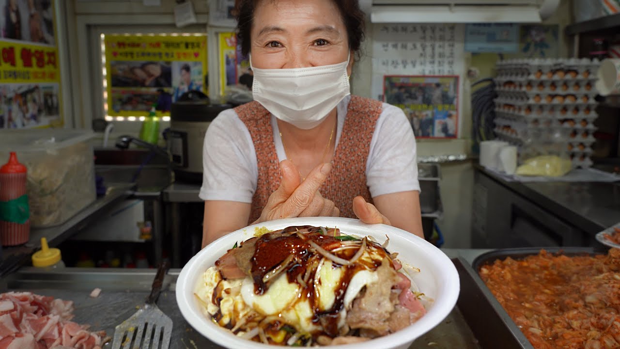 ⁣무려 15가지 재료가 들어간 노량진 컵밥? 미친 가성비 컵밥, Delicious Cheese triplet cup rice, Korean street food