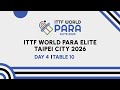 LIVE! | Day 4 | Table 10 | ITTF World Para Elite Taipei City 2026