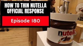 How do you thin Nutella - Official Response