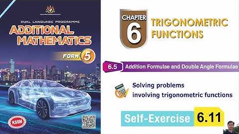Self-Exercise 6.11 - AddMath Form 5 Chapter 6