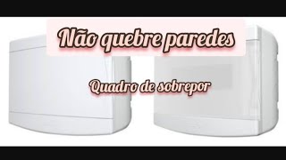 quadro de distribuição sobrepor para residências e comercios