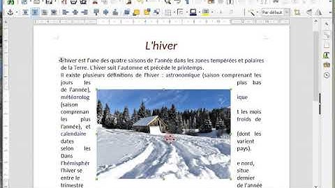 Libre Office : insertion image