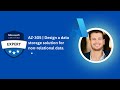 AZ-305 | Design a data storage solution for non relational data بالعربي