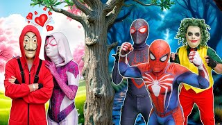 IF I Have 3 Spider-Man Friends In 1 House?? BAD COLOR Loves Spider-Man?! No Way! EPIC Battle..?
