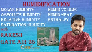 Absolute Humidity| Relative Humidity| Humid Volume| Humid Heat| Enthalpy| by Rakesh AIR-35